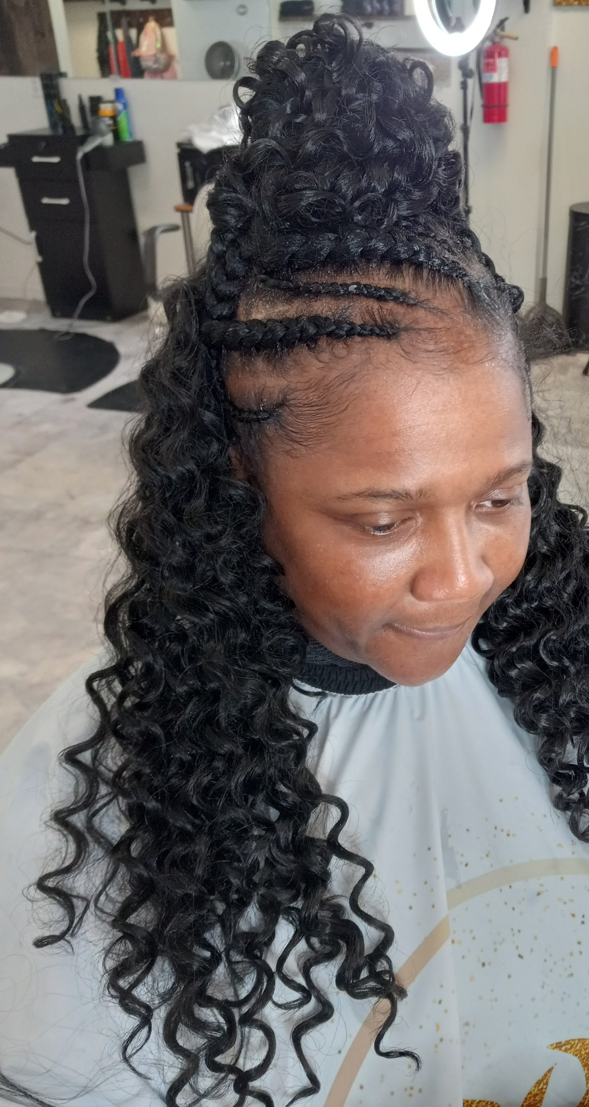 Photo of a woman with crotchet hair style