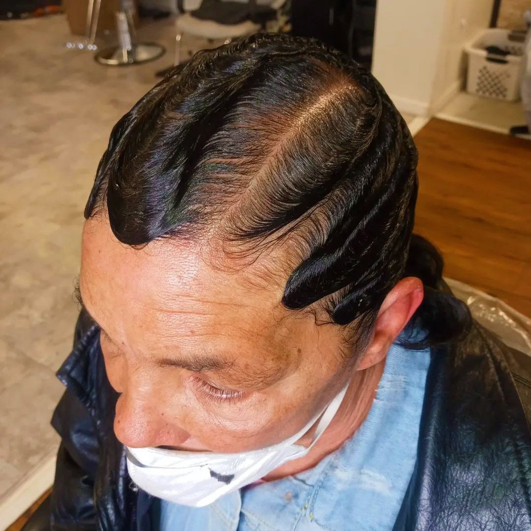 finger waves hair style done by smith stylez hari salon in middle town