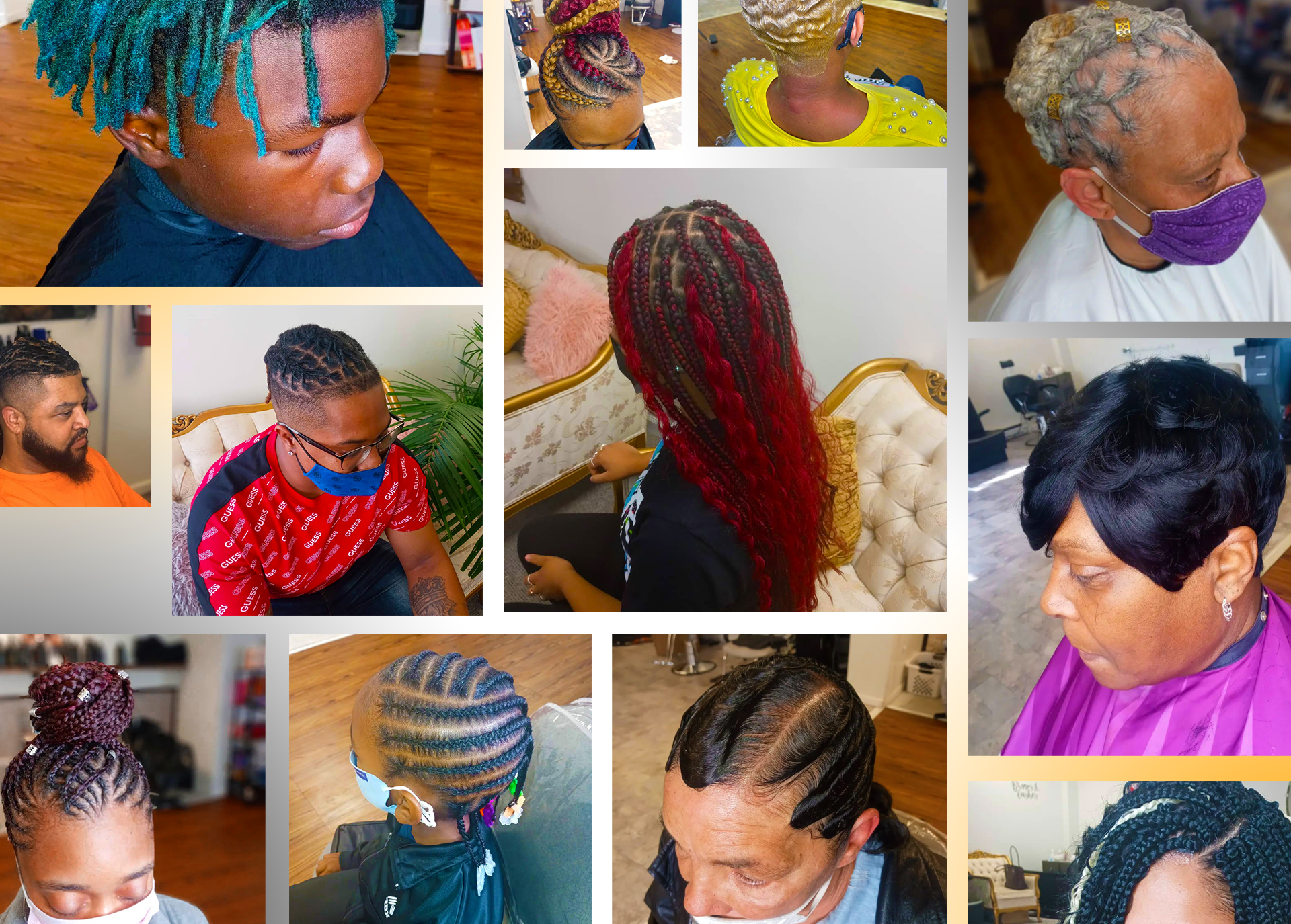 Image of a customers hair done