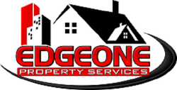A red and black logo for edgeone property services