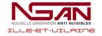 Un logo rouge et blanc 