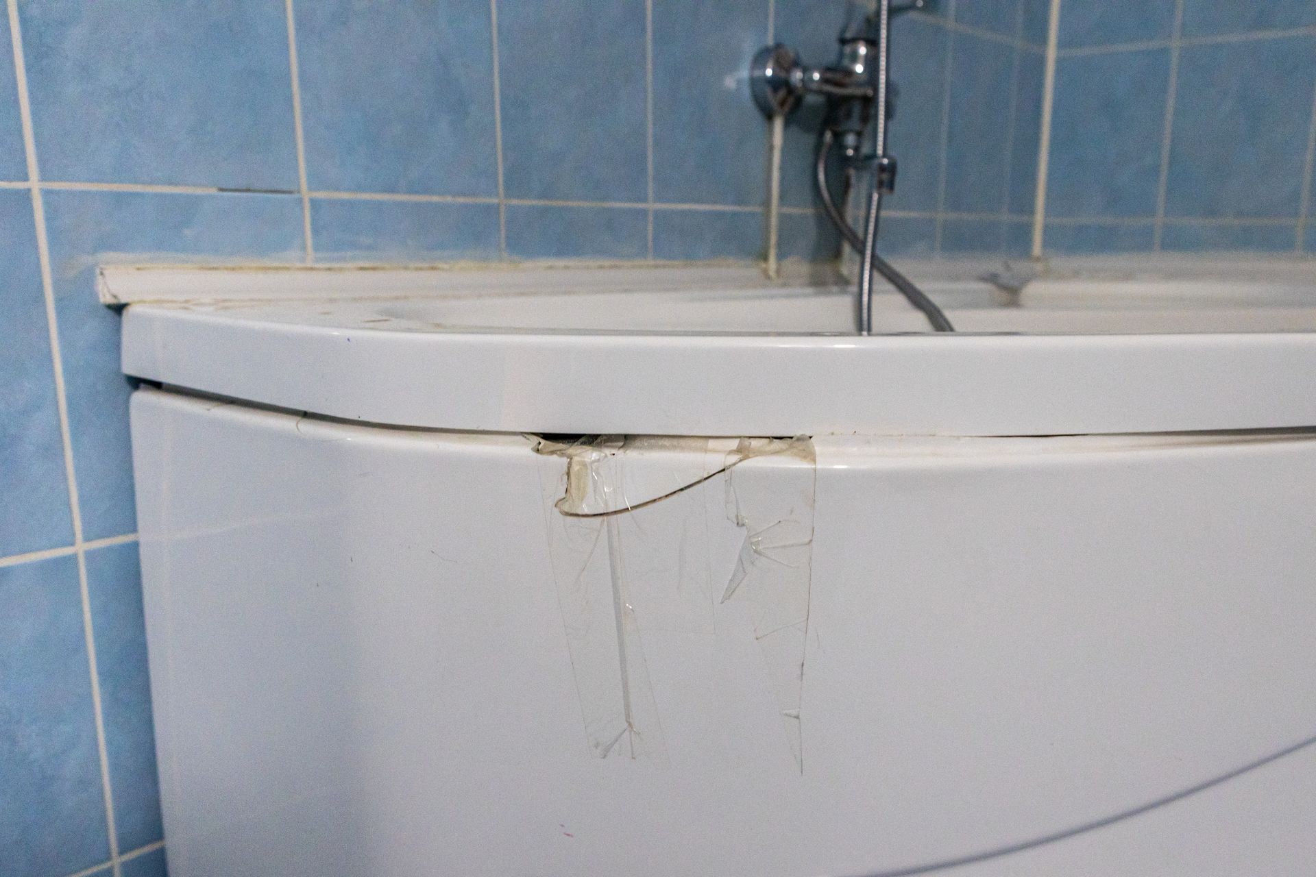 The chip on the plumbing. The chip on the plumbing.