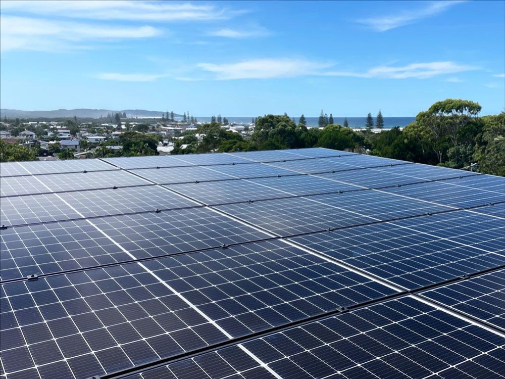 A Roof Filled With Solar Panels — Ocean Air Electrical in Bangalow, NSW