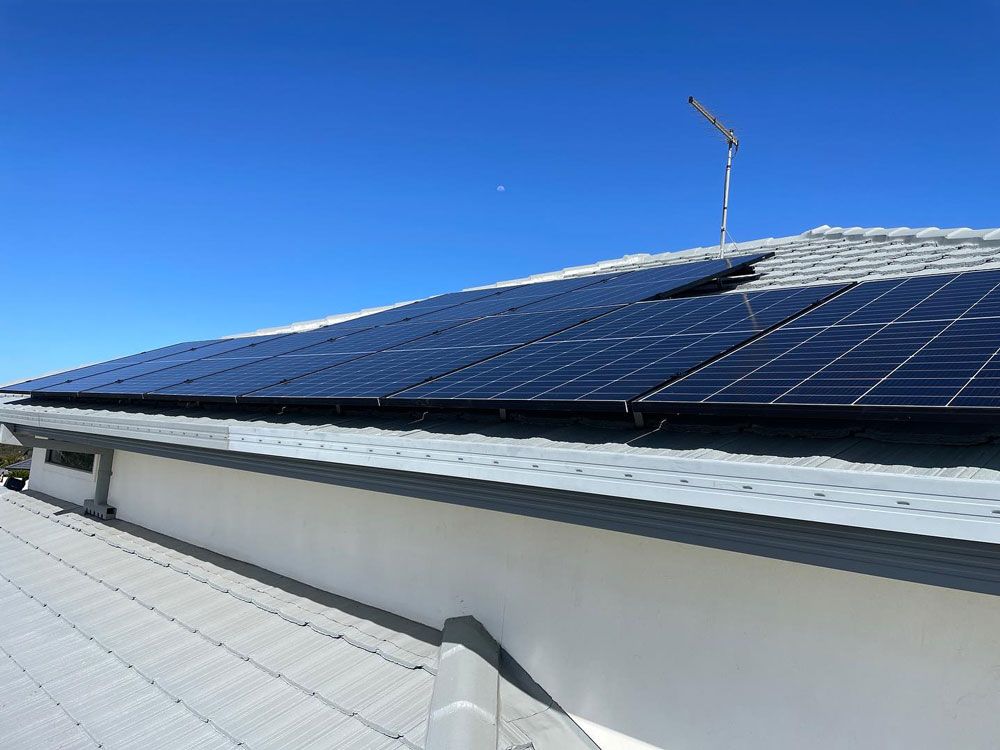 Solar Panels Installed on a Residential Roof — Ocean Air Electrical in Tweed Heads, NSW