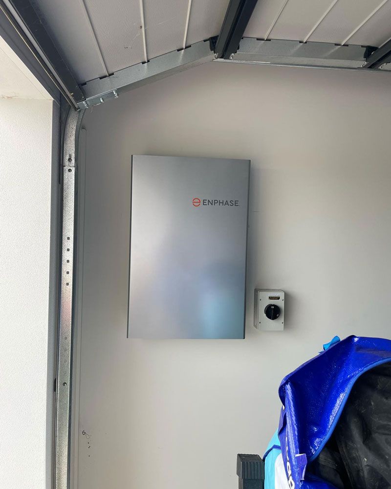 Enphase Equipment Installed in a Garage — Ocean Air Electrical in Tweed Heads, NSW