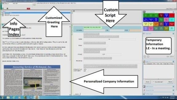 A computer screen with arrows pointing to different parts of the screen
