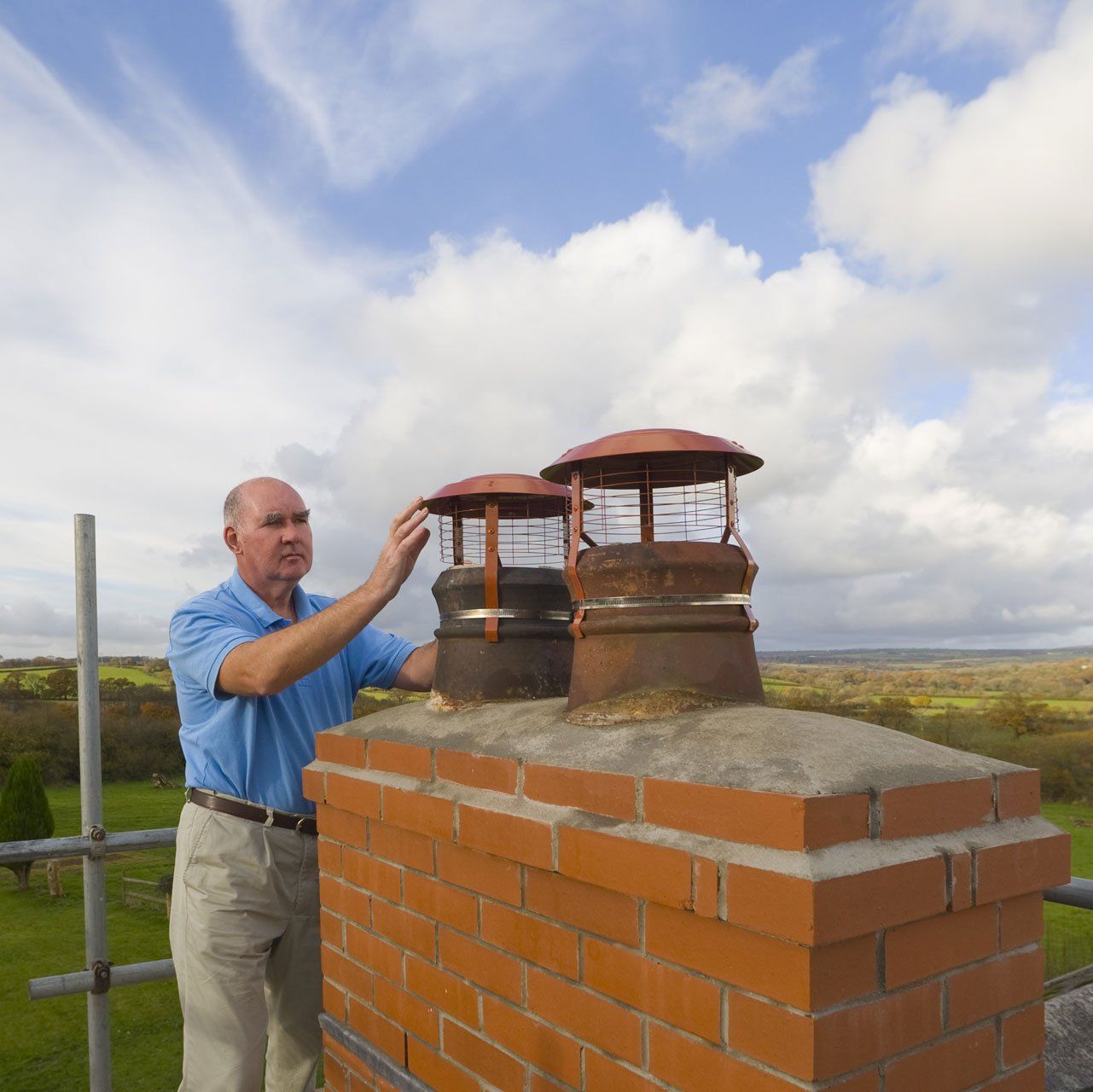 Builder Completing A New Chimney | Hudson Valley NY | Ms Ok Chimney Service Builder Completing A New Chimney | Hudson Valley NY | Ms Ok Chimney Service