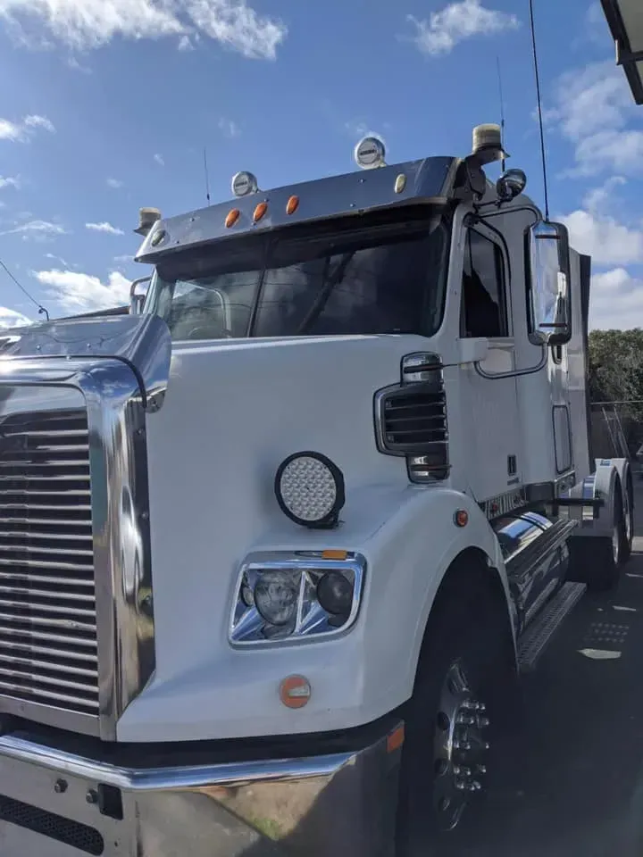 White Semi-truck Parked Outdoors — Mid North Coast Heavy Vehicle Repairs In Wauchope, NSW