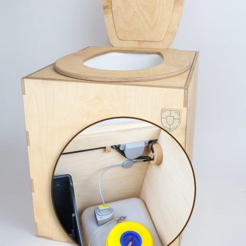 Trockentrenntoilette Trennklo mit pipiGUARD self swim