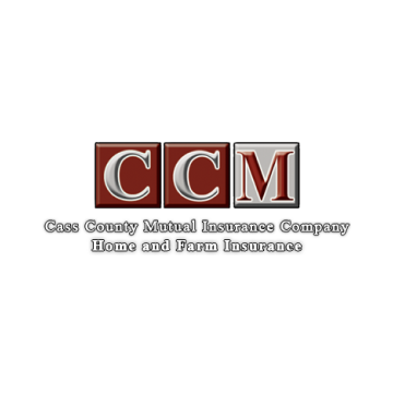 Logo for Cass County Mutual Insurance Company featuring the letters