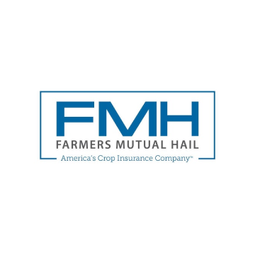 The Farmers Mutual Hail logo, featuring the blue acronym