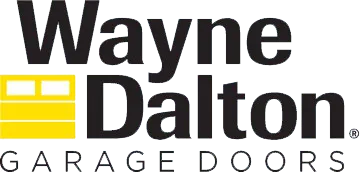 Wayne Dalton Garage Doors logo with a yellow garage door graphic.