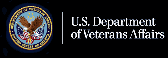 U.S. Department of Veterans Affairs logo with an eagle and the American flag.