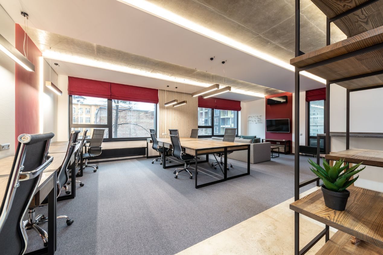A Large Open Office With A Lot Of Desks And Chairs — Wyong Commercial Cleaning In Wyongah, NSW