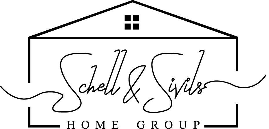 A black and white logo for a home group.