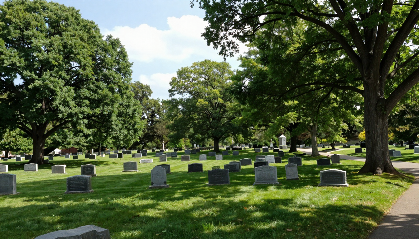 Serene New Jersey Cemetery