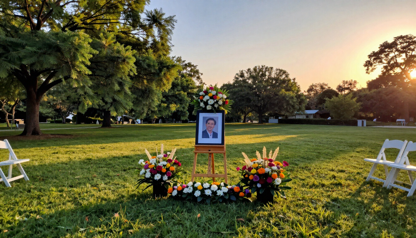 Outdoor Memorial Scene