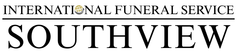 International Funeral Service Southview logo in black text on a white background