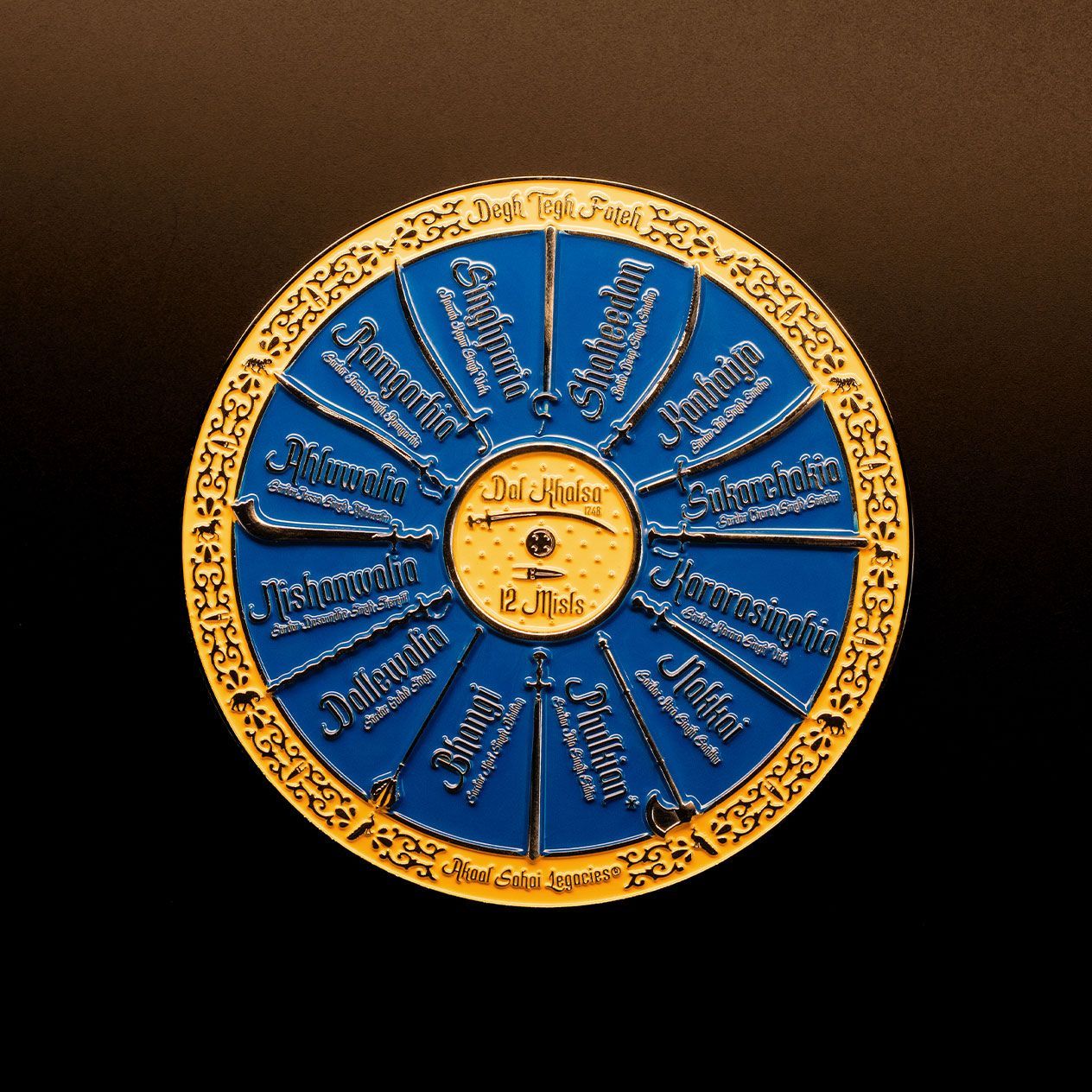 12 Sikh Misls magnet celebrating the historic confederacies of the Dal Khalsa