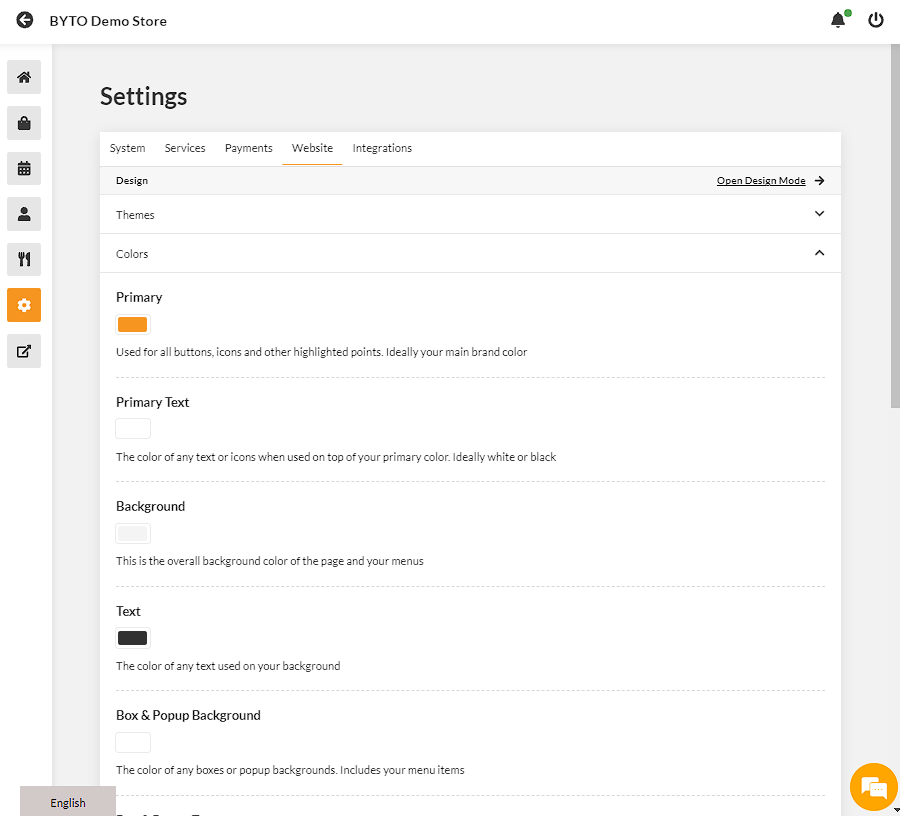 BYTO website editor