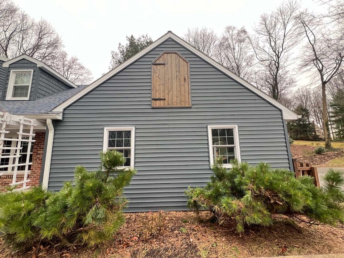 replaced siding, new roofing