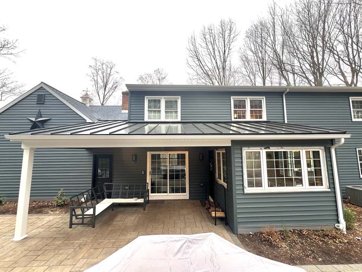 replaced siding, new roofing
