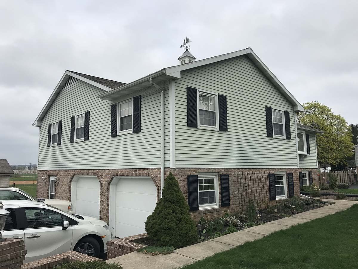 before new windows and siding