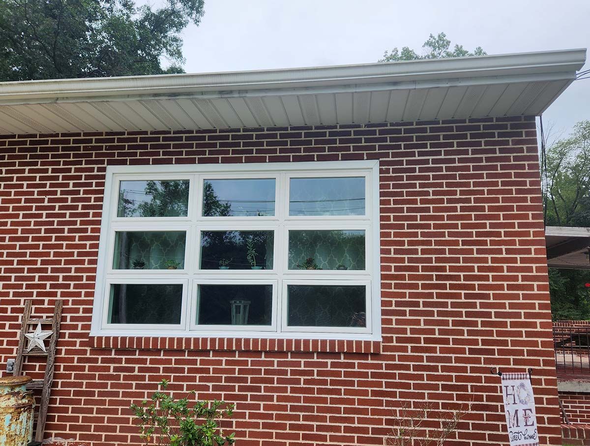 replaced siding, new roofing