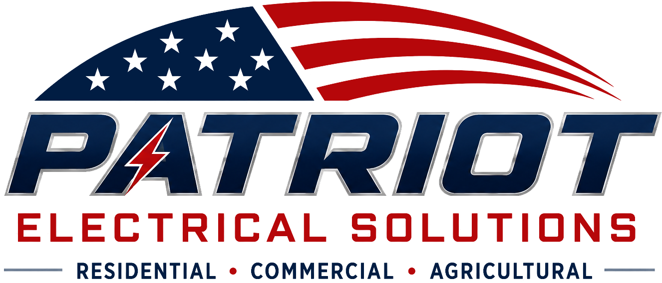 Patriot electrical solutions residential commercial agricultural logo