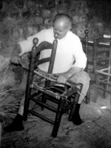 Foto vintage di impagliatori