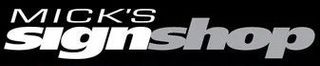 MICKS SIGN SHOP - logo 