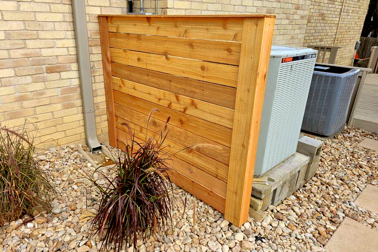 custom curb appeal option to hide ac