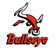 Bullseye logo with a red and white charging bull above bold red text