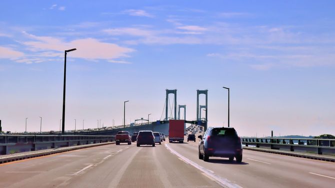 Vacation Travel Traffic Crossest The Delaware Memorial Bridge - Raleigh, NC - A1 Pack Load & Moving