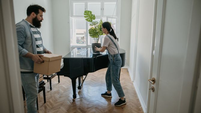 Couple In Their New Apartment - Raleigh, NC - A1 Pack Load & Moving