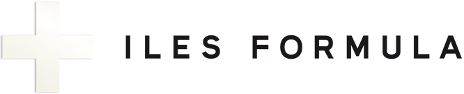 Black and white logo text reading “ILES FORMULA” with a small cross-like icon on the left