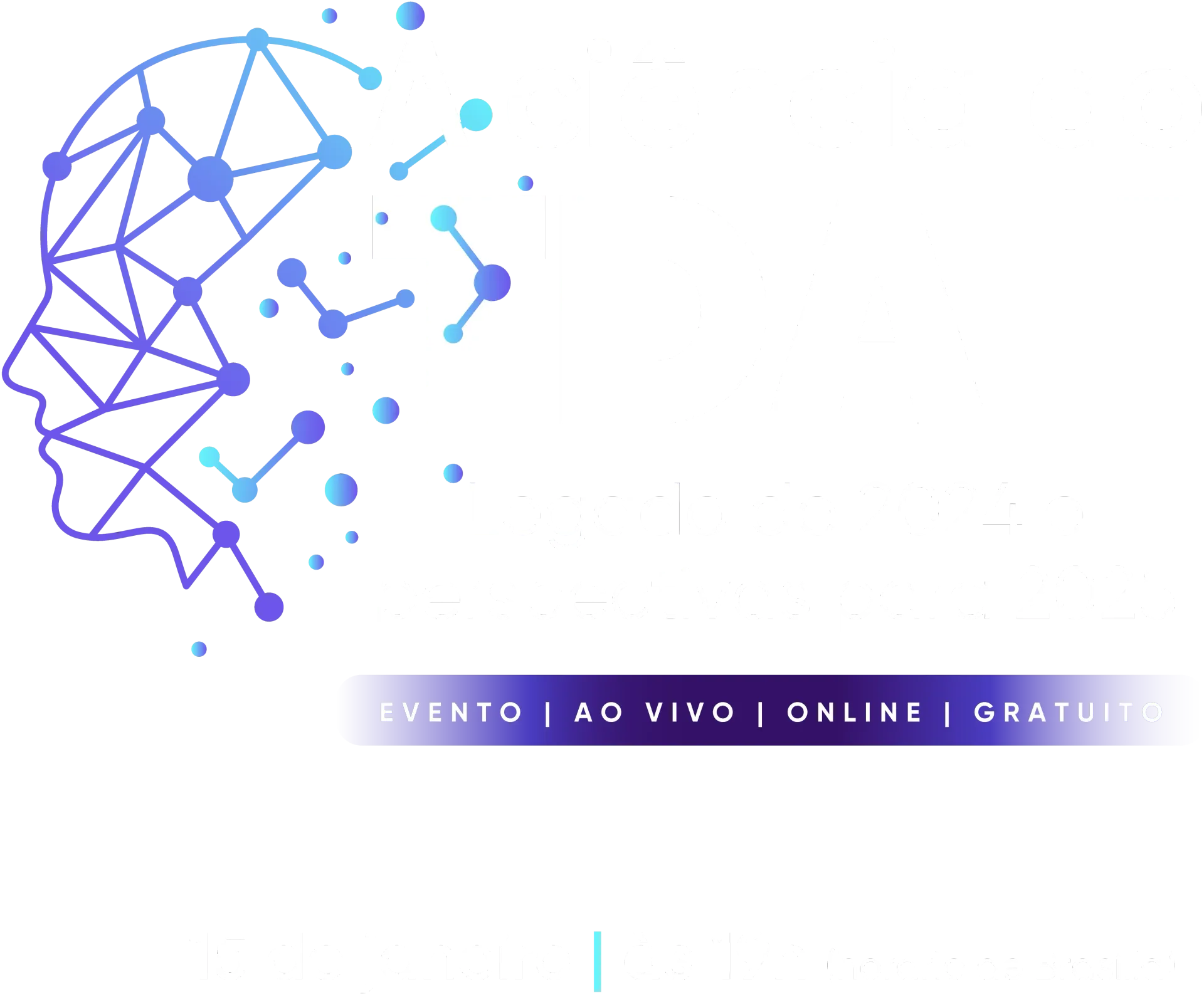 Um desenho de uma cabeça feito de linhas e pontos em um fundo branco.