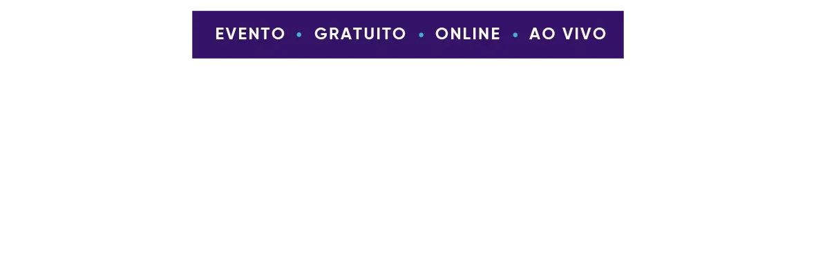 Um banner roxo com as palavras evento gratuito nele