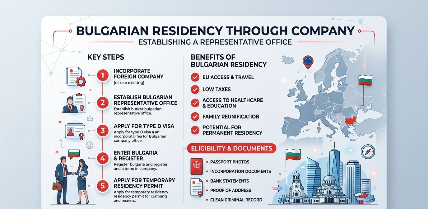 Bulgarian residency through company registration