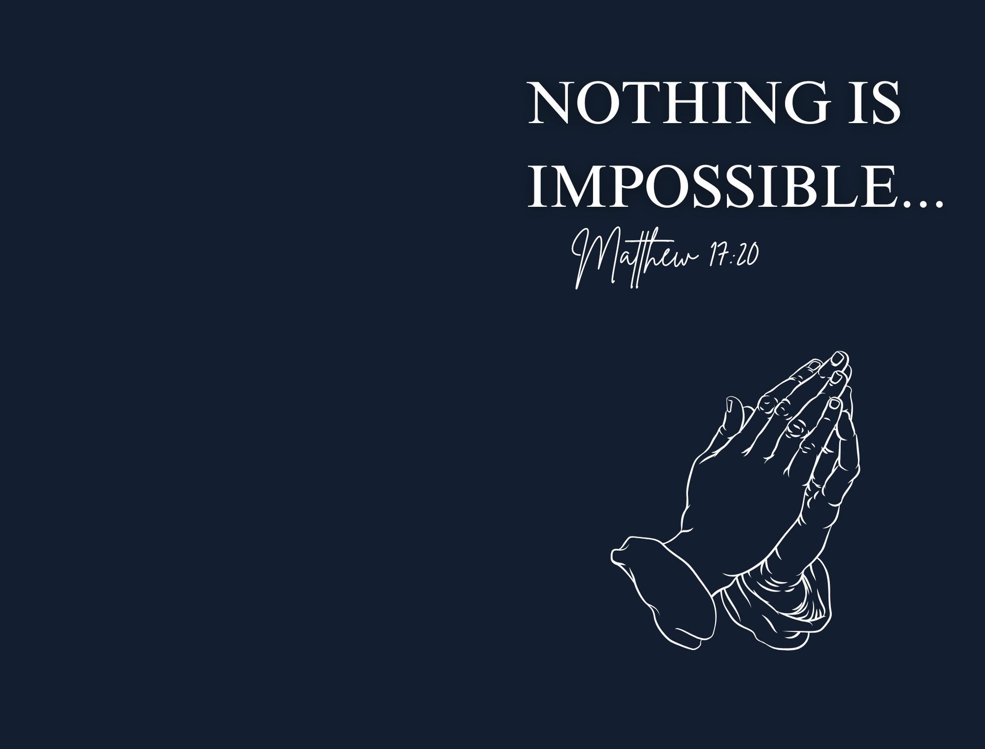 Nothing is Impossible...: Fasting and Prayer Journal