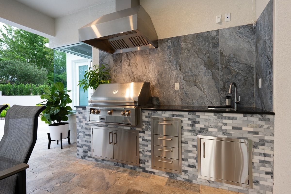 Outdoor Kitchen by Azure Pools