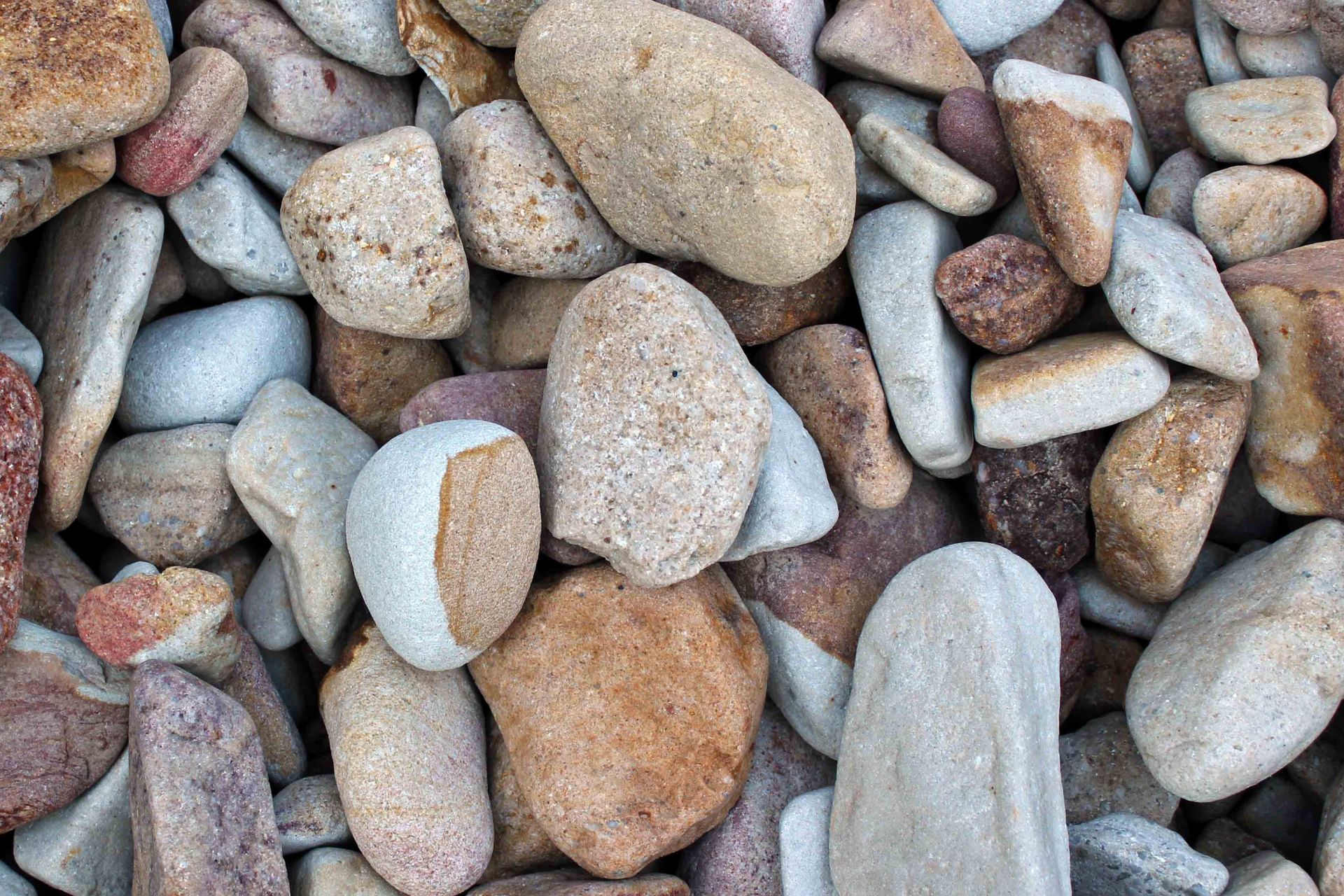 30-50mm Tumbled Sandstone — Caloundra Landscape Supplies in Caloundra, QLD