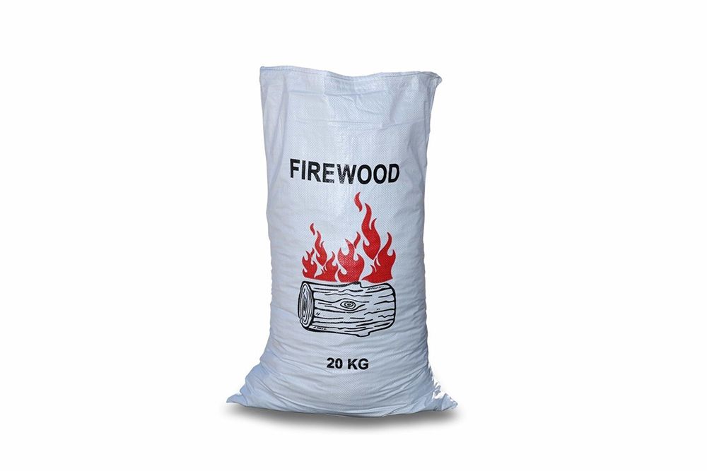 A Bag of Firewood With a Picture of a Log on It — Caloundra Landscape Supplies in Beerwah, QLD