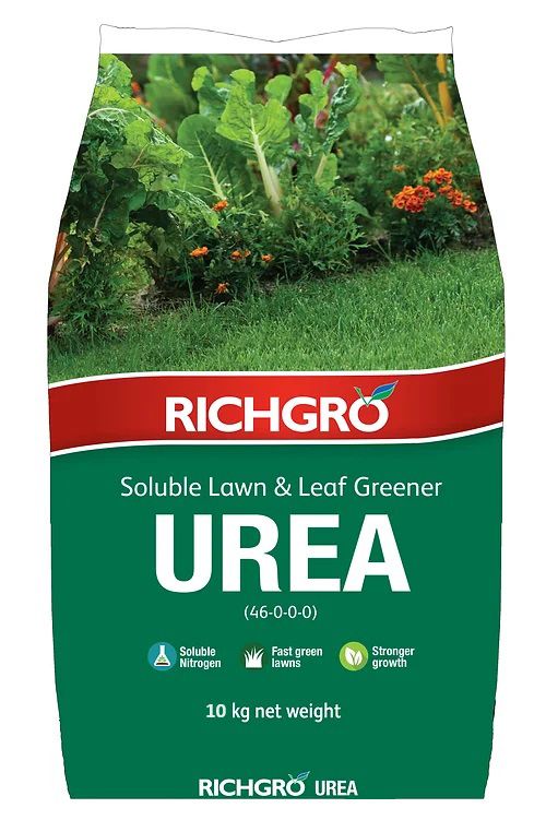 A Bag of Richgro Soluble Lawn and Leaf Greener Urea — Caloundra Landscape Supplies in Warana, QLD