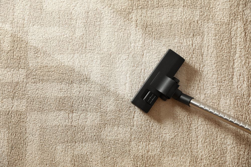 Vacuum Cleaner Cleaning a Beige Carpet — NQW Services In Cardwell, QLD