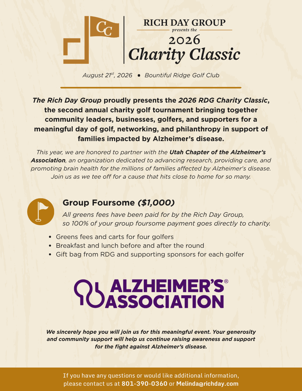 2026 RDG Charity Classic Foursome