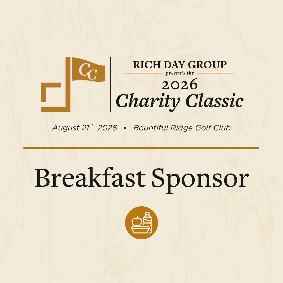 2026 RDG Charity Classic Breakfast Sponsor