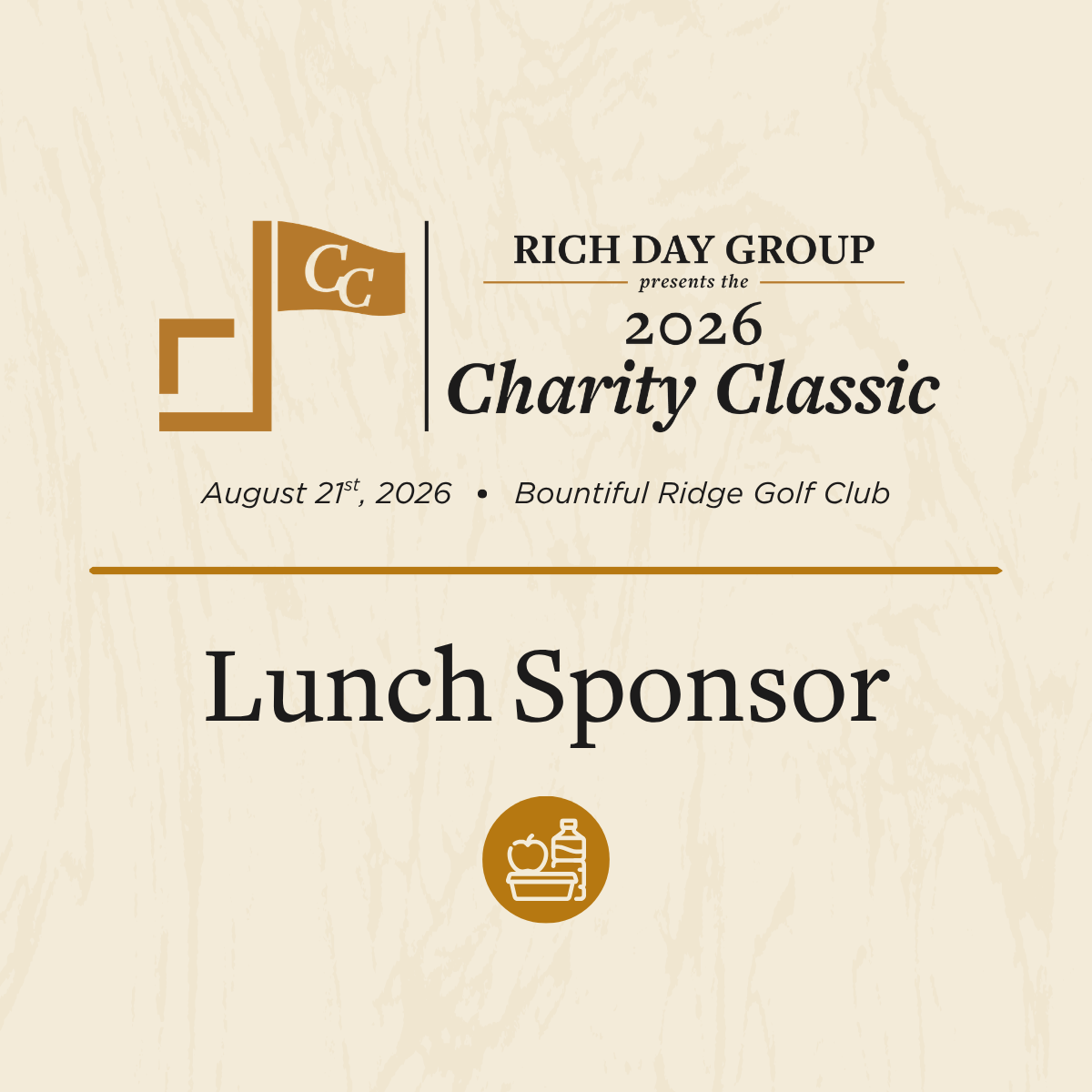 2026 RDG Charity Classic Lunch Sponsor