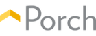 Porch logo with yellow roof icon and gray wordmark on white background