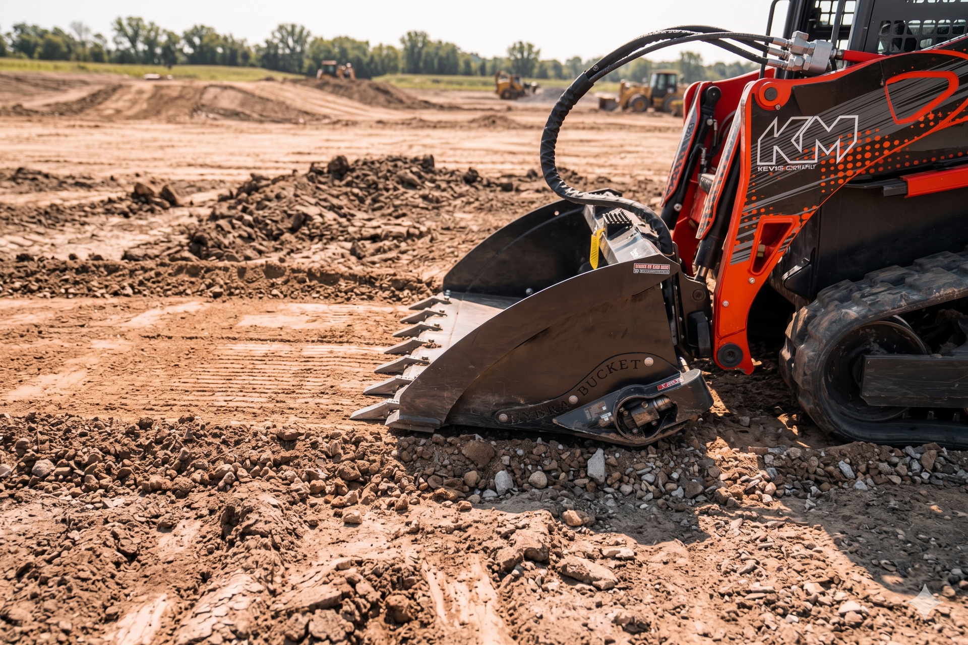 Grading capability of the Hydra Bucket for Effiency and higher profits